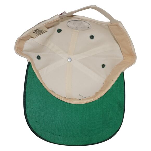 RARE Vtg 90s Nike Green Bay Packers Snapback Hat White Green Big Swoosh Logo - Picture 5 of 5